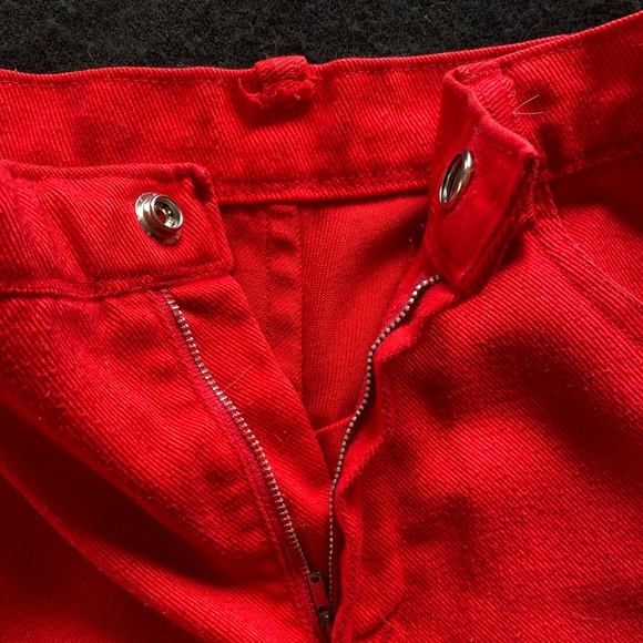 Vintage 1970’s Gender Neutral Red Bell Bottom Trousers! - Picture 10 of 11